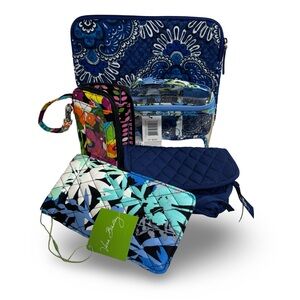 SOLD… NWT NWOT Vera Bradley Bundle Travel Cases, Tablet and Sunglass Sleeves
